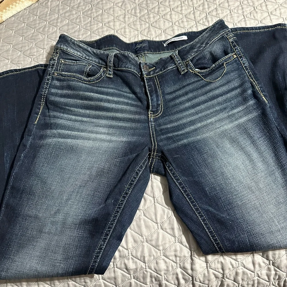 Daytrip Dark Blue Boot Cut Jeans - Picture 2 of 7